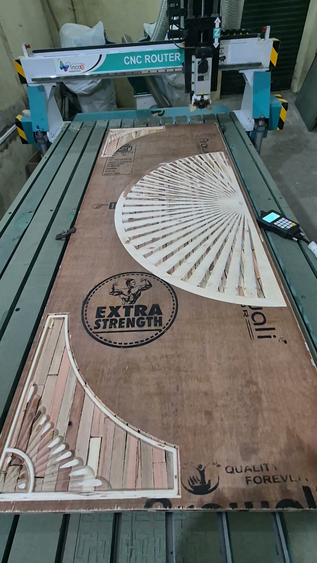 CNC Cutting in Progress